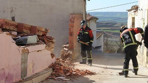Bomberos del CEIS en Ausejo