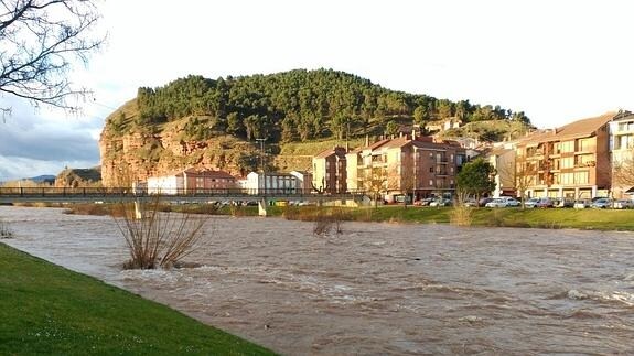 La CHE alerta de un aumento del caudal del Najerilla por las últimas lluvias