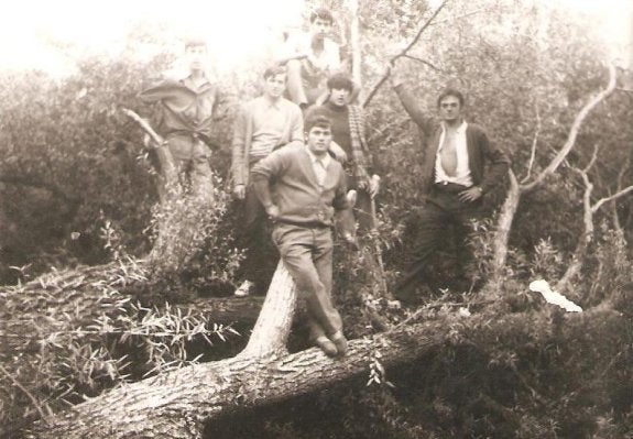 Amigos en las choperas del Najerilla