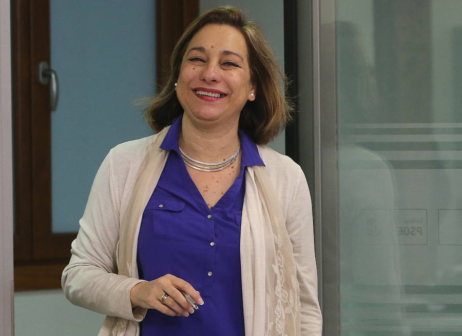 La candidata socialista Victoria de Pablo. 