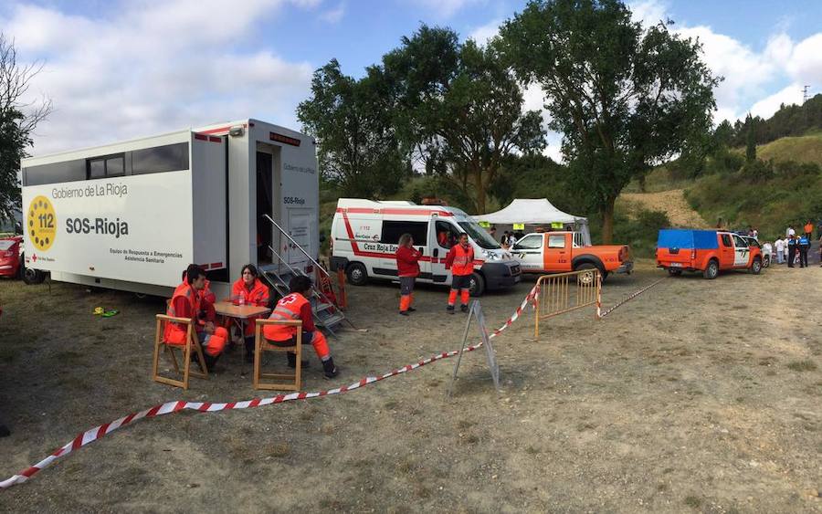 Operativo sanitario en el entorno de los Riscos de Bilibio con motivo de la Batalla del Vino de Haro. 