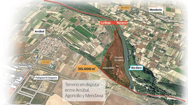 Navarra gana a La Rioja la disputa por la titularidad de 31,5 hectáreas junto al Ebro