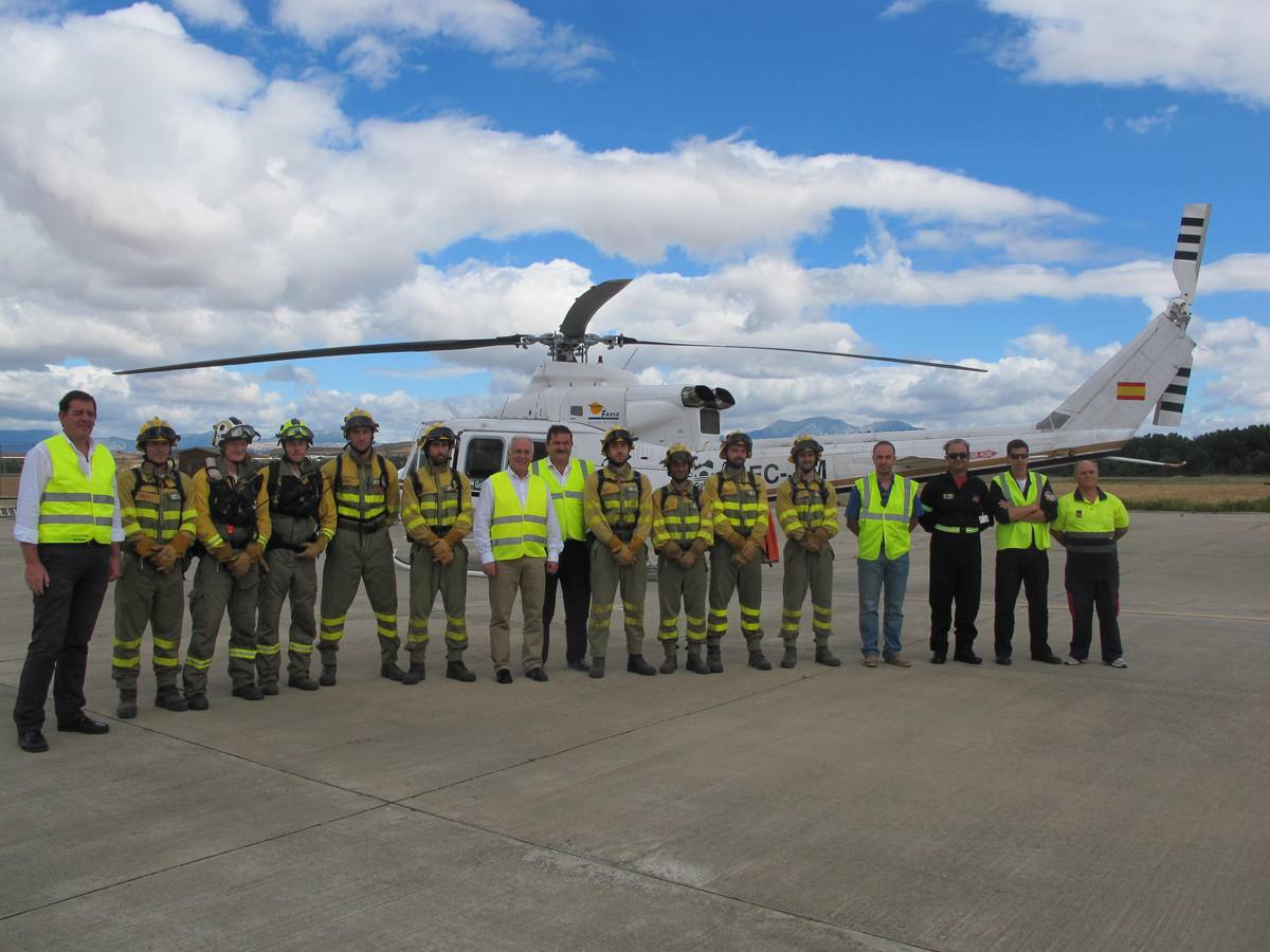 Profesionales y equipamiento para la temporada riojana de incendios