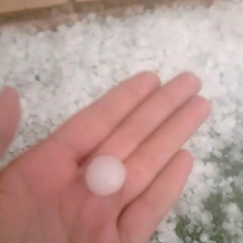 Graniza en el bajo Najerilla