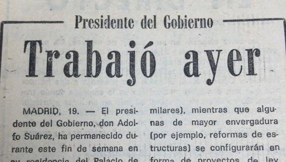 Noticia bomba: político trabajando