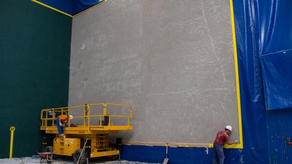 El frontón Adarraga estará listo para la feria de pelota de San Mateo