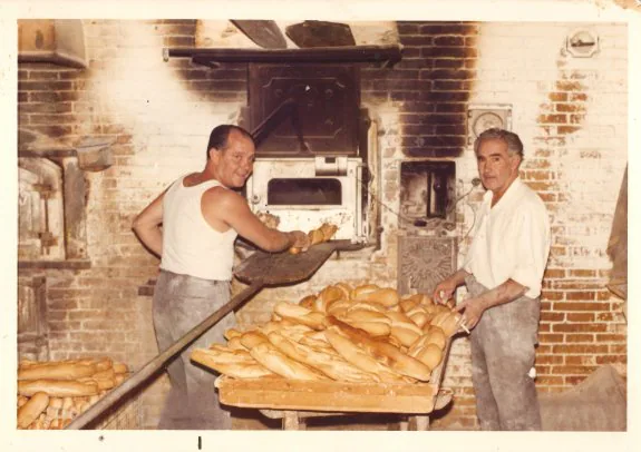 Horno de pan en Cervera  en los años 70