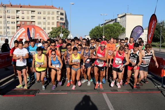 Miguel Ferrer y Ana Riera, ganadores de la III Maratón Adidas Logroño