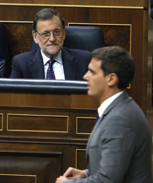Rajoy y Rivera. :: k. h. / efe

