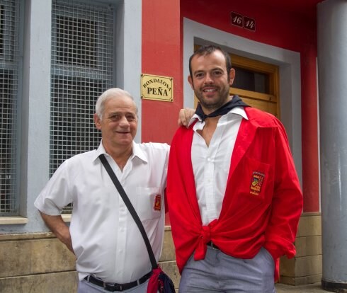 José Manuel, con su antecesor en el cargo Ángel Jubera.
