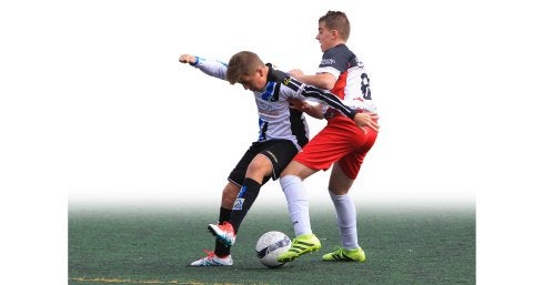 Un momento de un partido de cadetes disputado en Prado Viejo esta campaña. :: Fernando Díaz