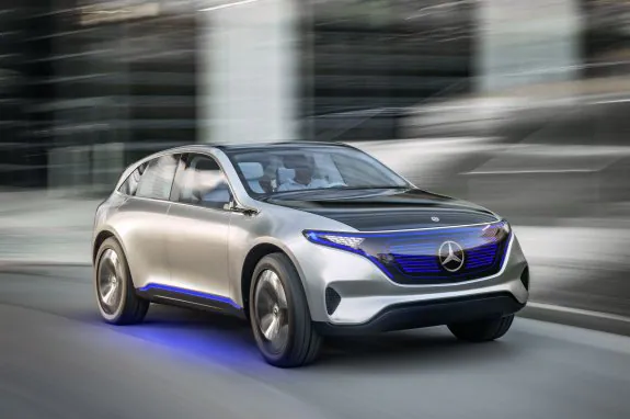 Prototipo eléctrico de Mercedes presentado en París. 