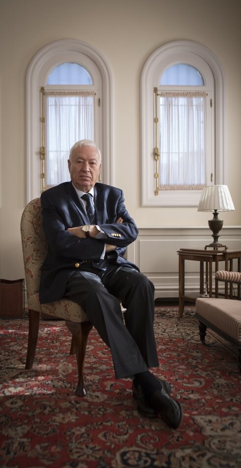 José Manuel García-Margallo, ayer, en la entrevista. :: alberto ferreras
