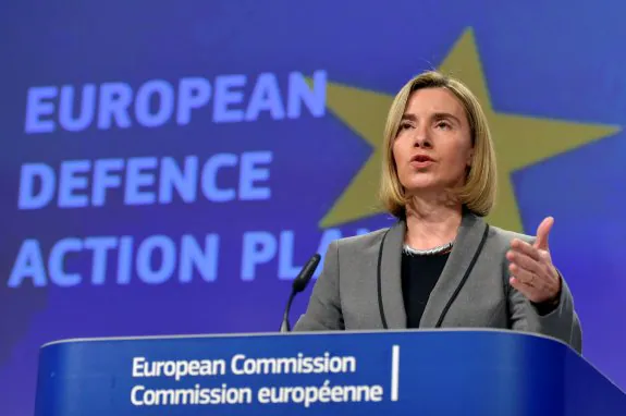 Federica Mogherini, ayer en Bruselas. :: Eric Vidal / Reuters