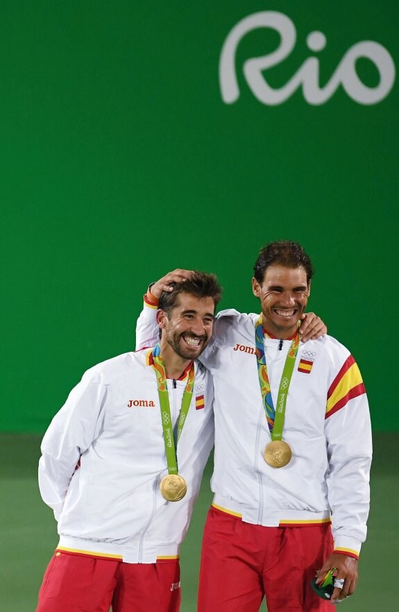 Rafa Nadal y Marc López