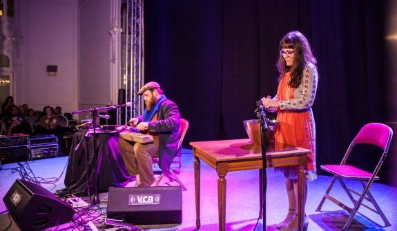 Robin Mann y Marta Fernández Calvo, en 'Concierto Menú'. :: fernando díaz (riojapress)