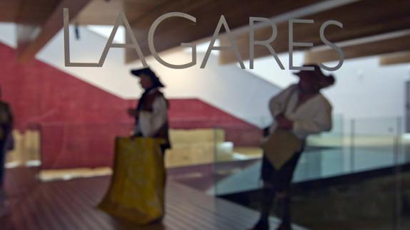 Visita teatralizada en el Espacio Lagares de Logroño. 