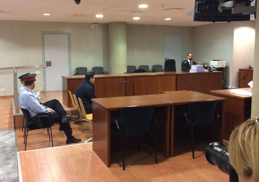 Alberto Ruiz Vidal, en la sala donde se celebra el juicio. 