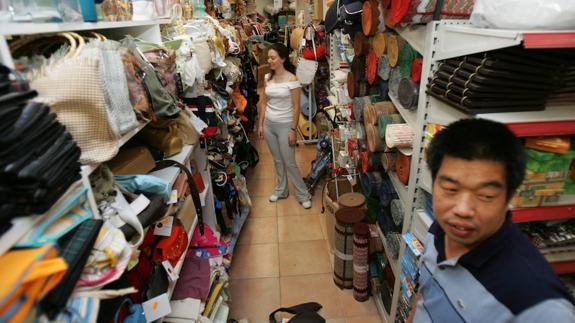 Bazar chino en una capital española. 