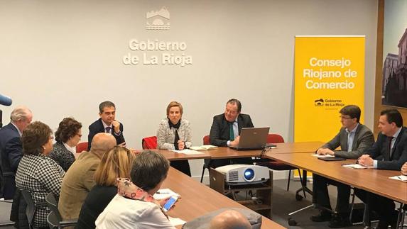 Reunión del Consejo Riojano del Comercio. 