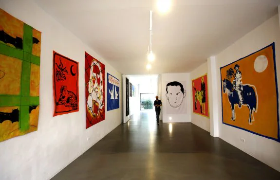 La galería La Lonja, donde actualmente se expone la obra realizada por Javier Triviño durante los cinco meses que estuvo como artista residente. :: 