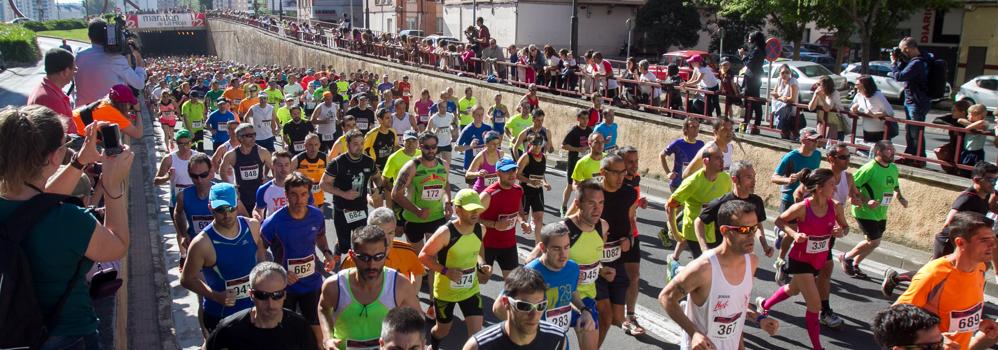 Camilo celebra su primera victoria en la Media Maratón de La Rioja, conseguido hace ahora doce meses.