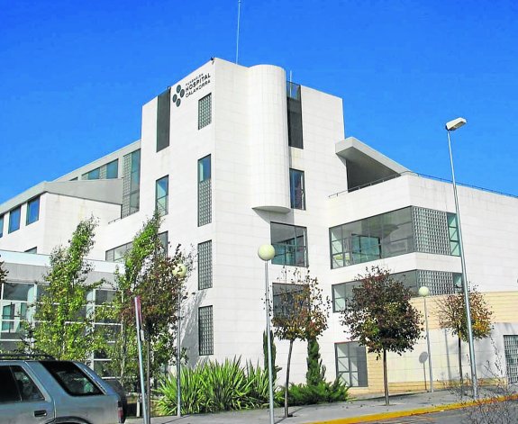 El accidente tuvo lugar en la planta de quirófanos de la Fundación Hospital de Calahorra. :: isabel álvarez