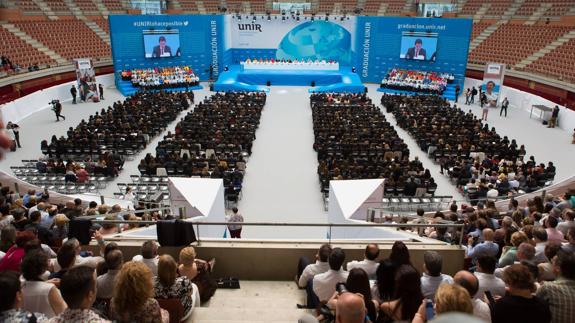 Graduación dela UNIR, el pasado día 3 en Logroño