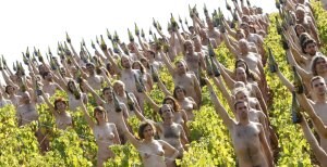Protesta en viñedos franceses por las consecuencias del cambio climático. ::
A.P.