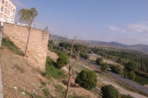 Mirador del Pardo y carretera donde ocurrió el accidente. ::                         L.R.