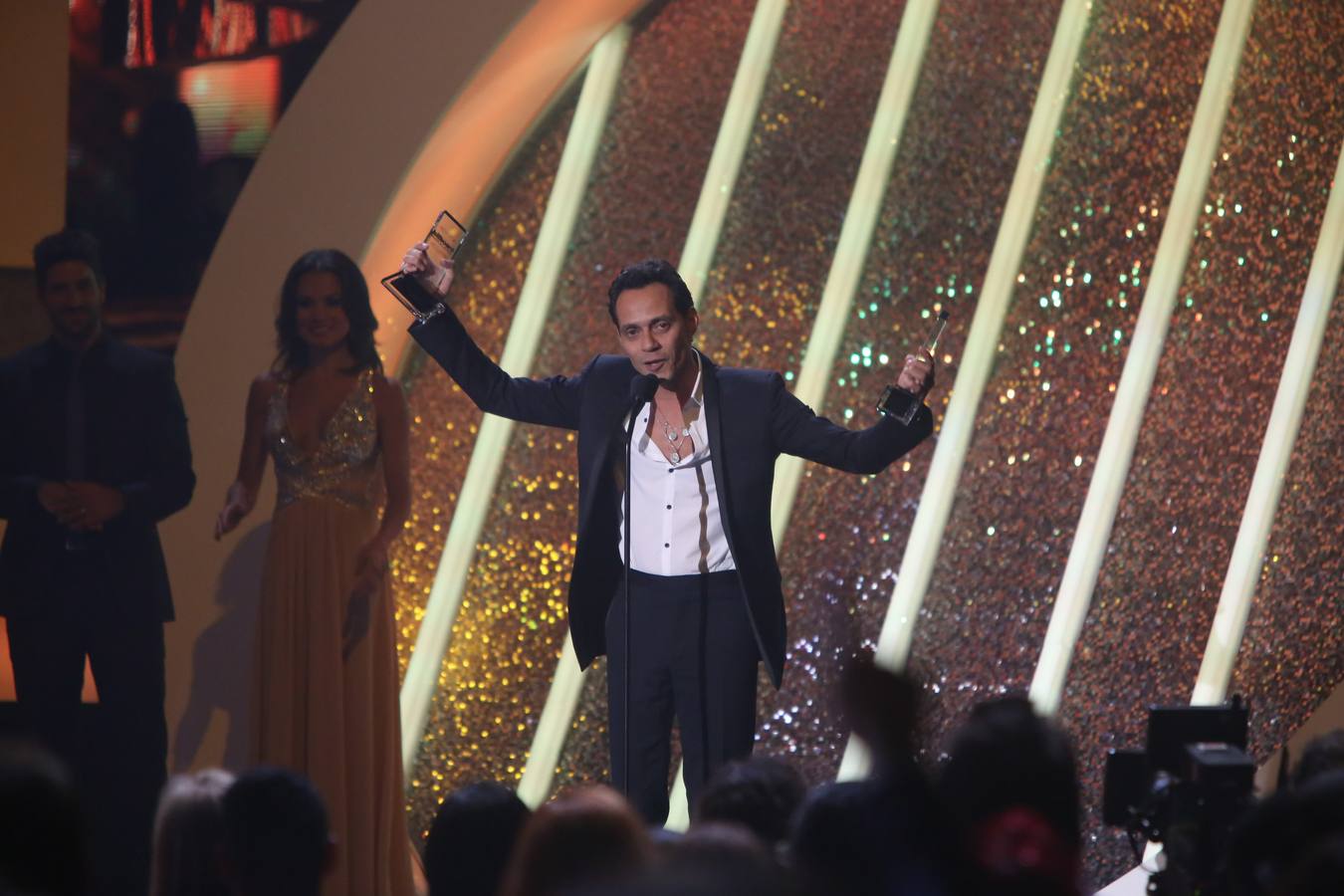 Marc Anthony, el triunfador de la noche. El artista se llevó 10 premios en los Billbaord de la Música Latina.