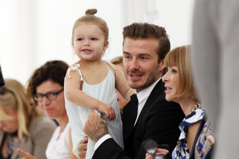 Los hijos de David y Victoria Beckham, un clon de sus padres