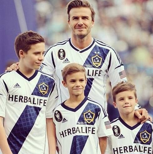 Los hijos de David y Victoria Beckham, un clon de sus padres