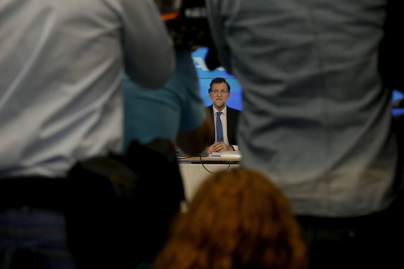 El presidente Mariano Rajoy reflexiona sobre los resultados de las elecciones europeas