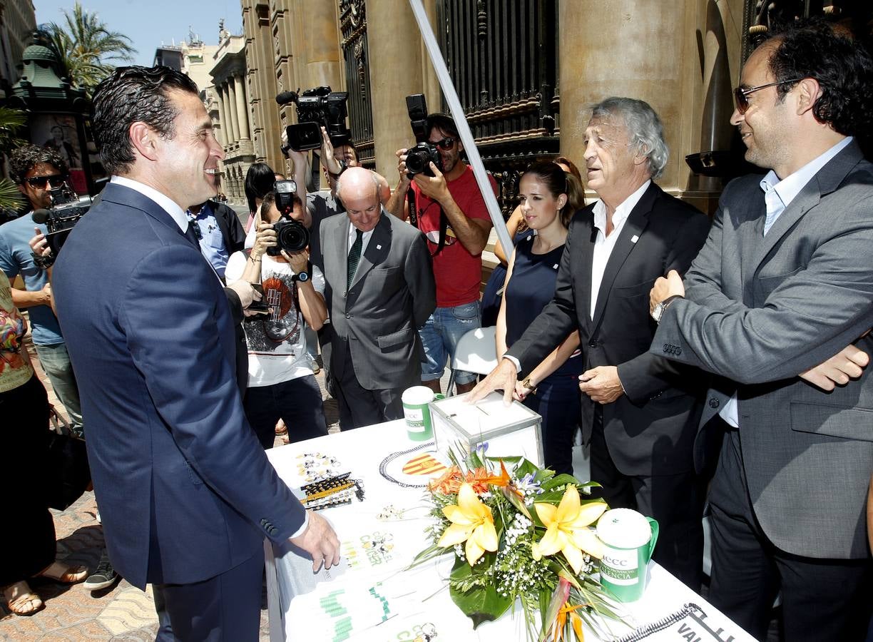 Cuestación contra el cáncer en Valencia