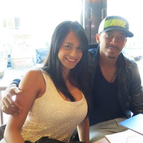 Luiz Gustavo y su mujer Milena Marques.