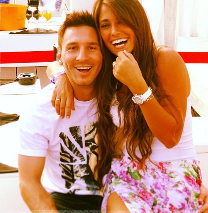 Leo Messi y Antonella Roccuzzo