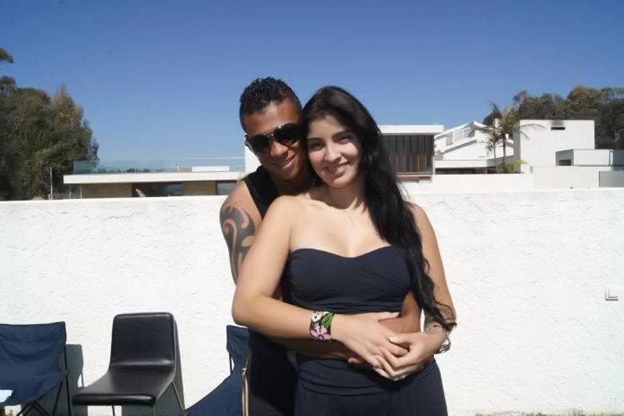 Freddy Guarín y su mujer Andreina Fiallo.