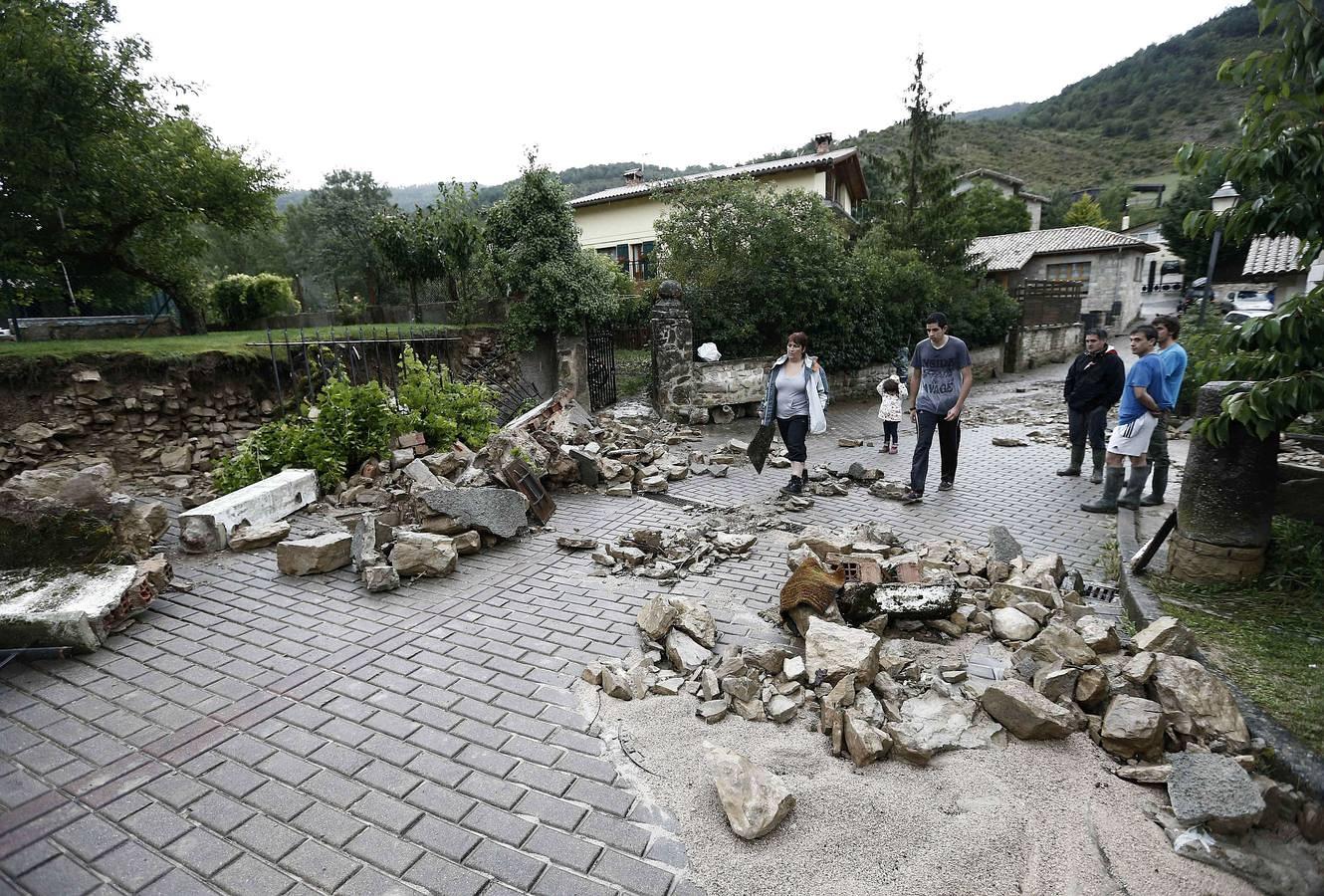 Inundación en la localidad navarra de Elizondo