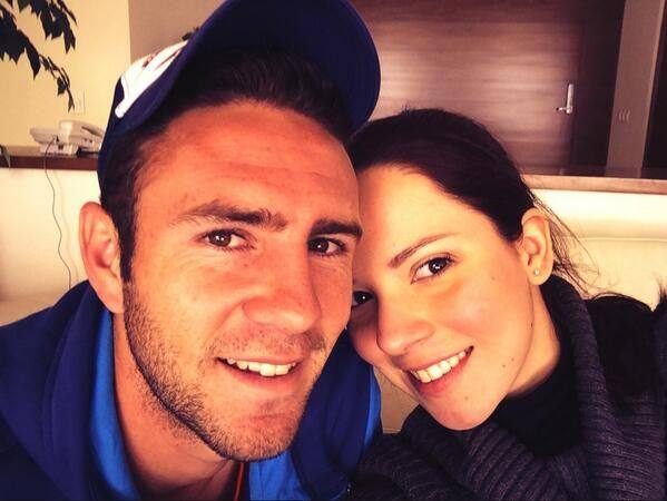 Miguel Layún y su esposa, Ana Laura Galván.