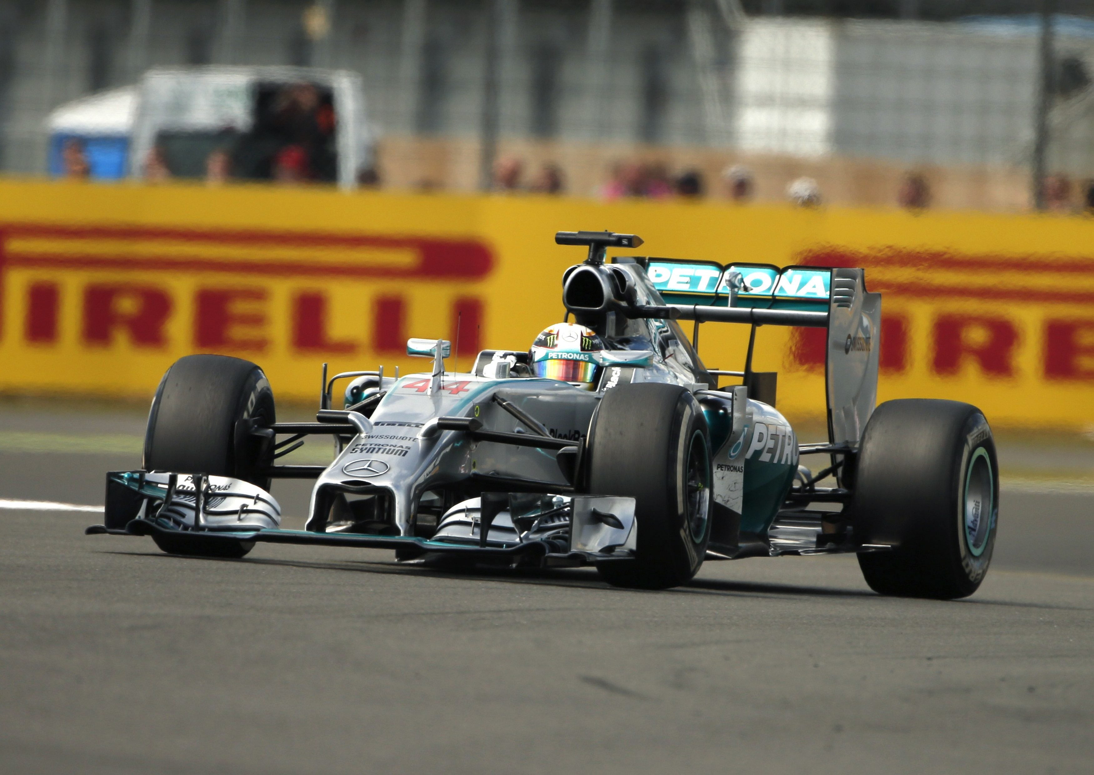 Lewis Hamilton, durante la carrera.