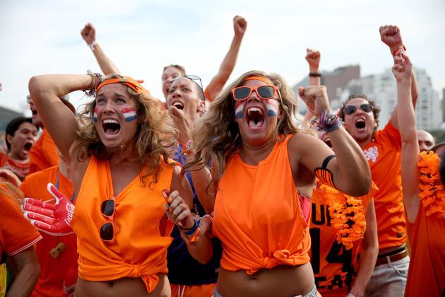 Copa del Mundo 2014: Las aficionadas de Argentina y Holanda