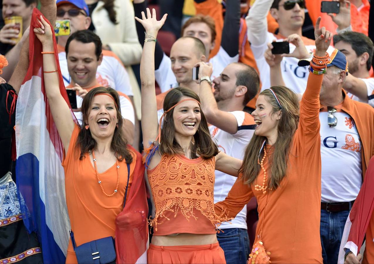 Copa del Mundo 2014: Las aficionadas de Argentina y Holanda