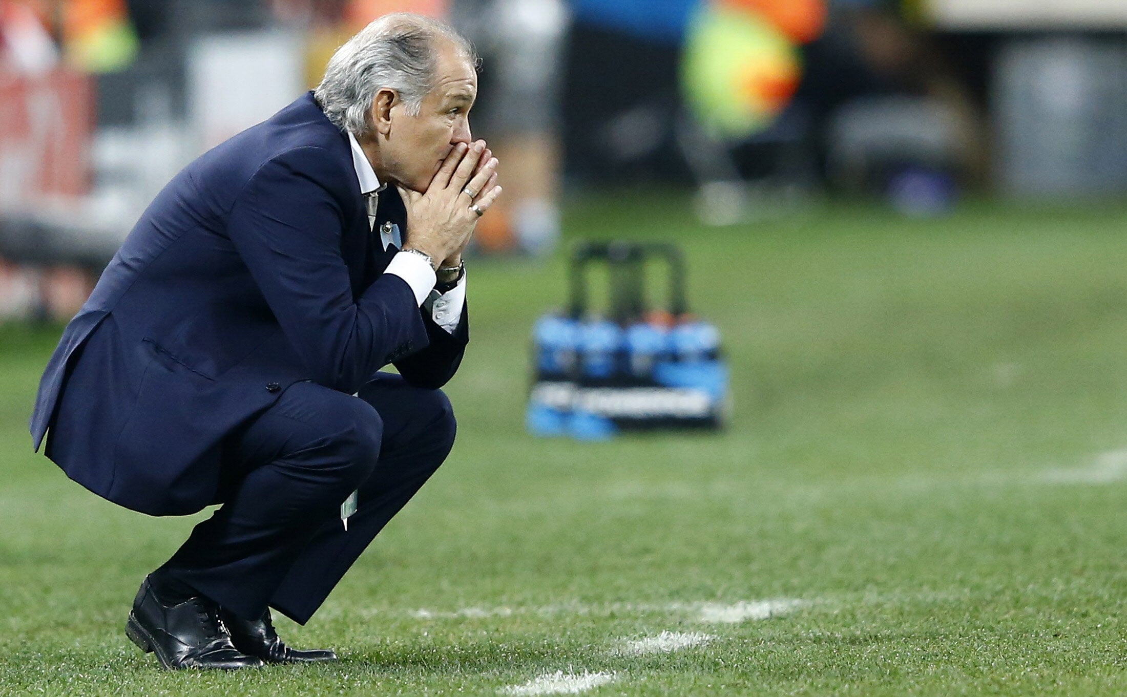 Alejandro Sabella, durante el partido ante Holanda.