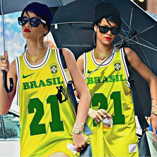 Copa del Mundo 2014: Rihanna disfruta en Brasil