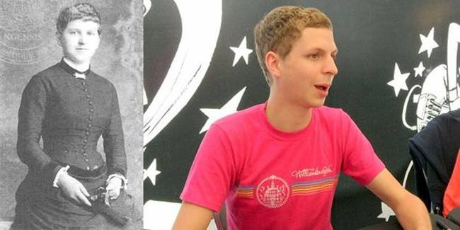 Michael Cera y la madre de Adolf Hitler, Klara.