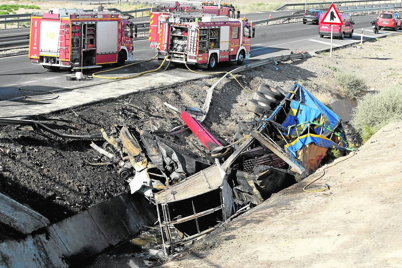 Violento accidente con ocho fallecidos en la A-7 en Alicante