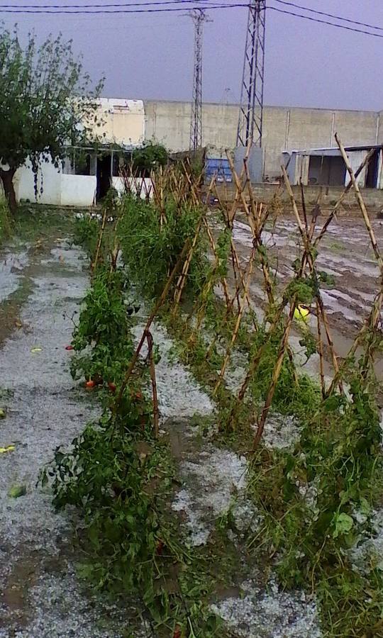 Tormentas con granizo en Benicarló