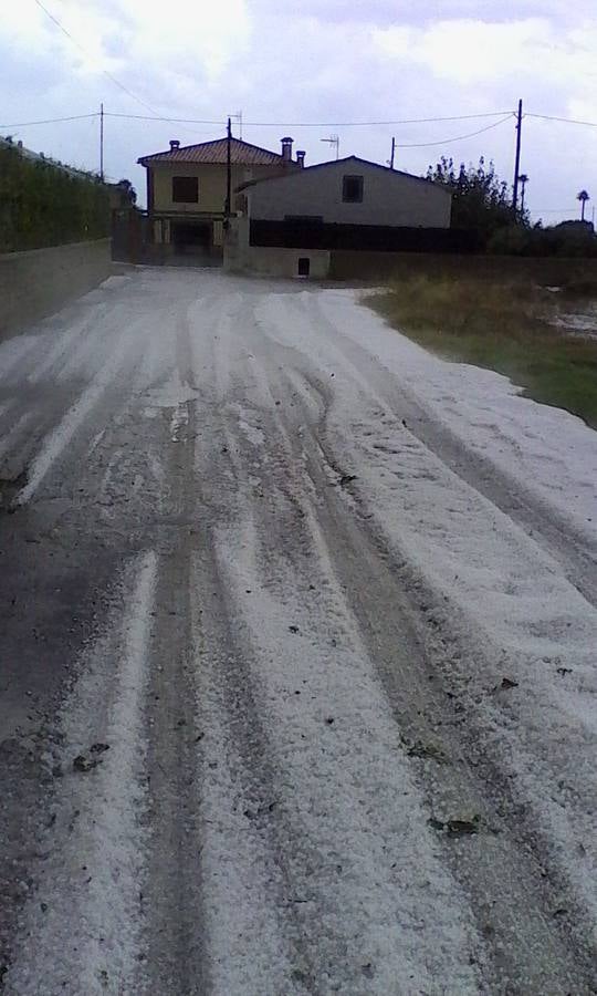 Tormentas con granizo en Benicarló