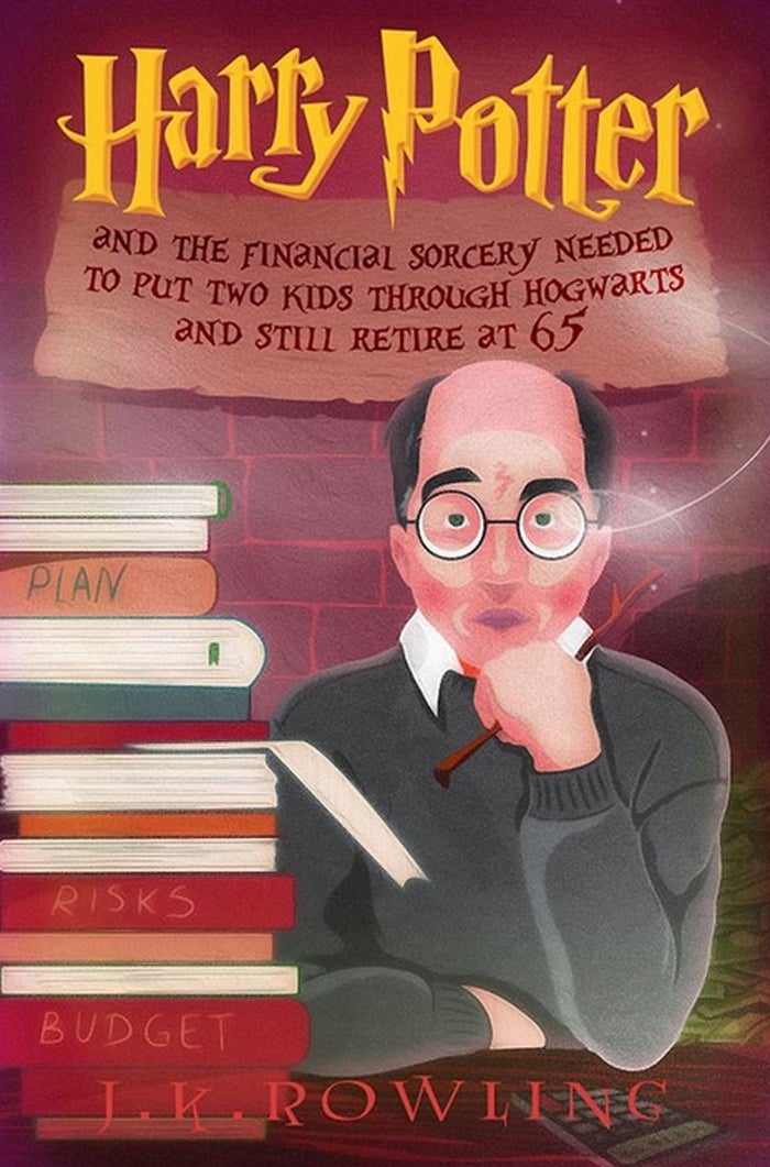 Harry Potter y la hechicería financiera necesaria para mantener dos hijos en Howarts y todavía jubilarse a los 65 años. 
